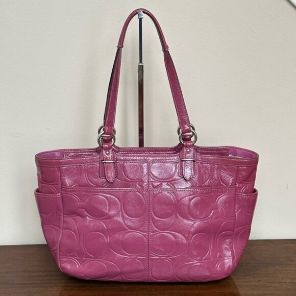 Coach Gallery Embossed Patent Leather Tote - Picture 5 of 12